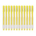 uni-ball SIGNO UM-100 Gel Pen (Yellow Ink, Pack of 12)