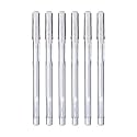 uni-ball Signo UM-100 0.7 mm Gel Pens, Cream White Ink, Pack of 6
