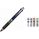 Uni Jetstream 0.5 mm Ballpoint Multi Pen and 0.5 mm Pencil Navy Body (MSXE510005.9) + Refill 4 Color Set (Black,Blue,Red,Green) SXR-80-05 0.5mm