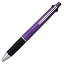 Uni Jetstream Multi Function Pen, 4 Color Ballpoint Pen, Purple Barrel (MSXE510005.11)