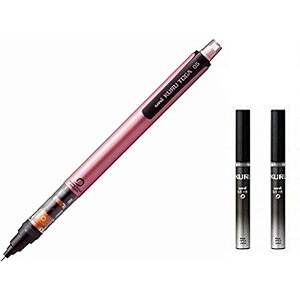 uni mechanical pencil kurutoga pipe slide model 05mm pink body m54521p13  lead 2 set u05203hb24