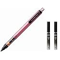 Uni Mechanical Pencil Kurutoga Pipe Slide Model 0.5mm Pink Body (M54521P.13) + Lead 2 Set (U05203HB.24)