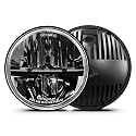 UNI-SHINE 2PCS 7-Inch LED Headlights - DOT Approved, Hi/Lo Beam, Compatible with Jeep Wrangler, Chevy, and Miata - Plug and Play