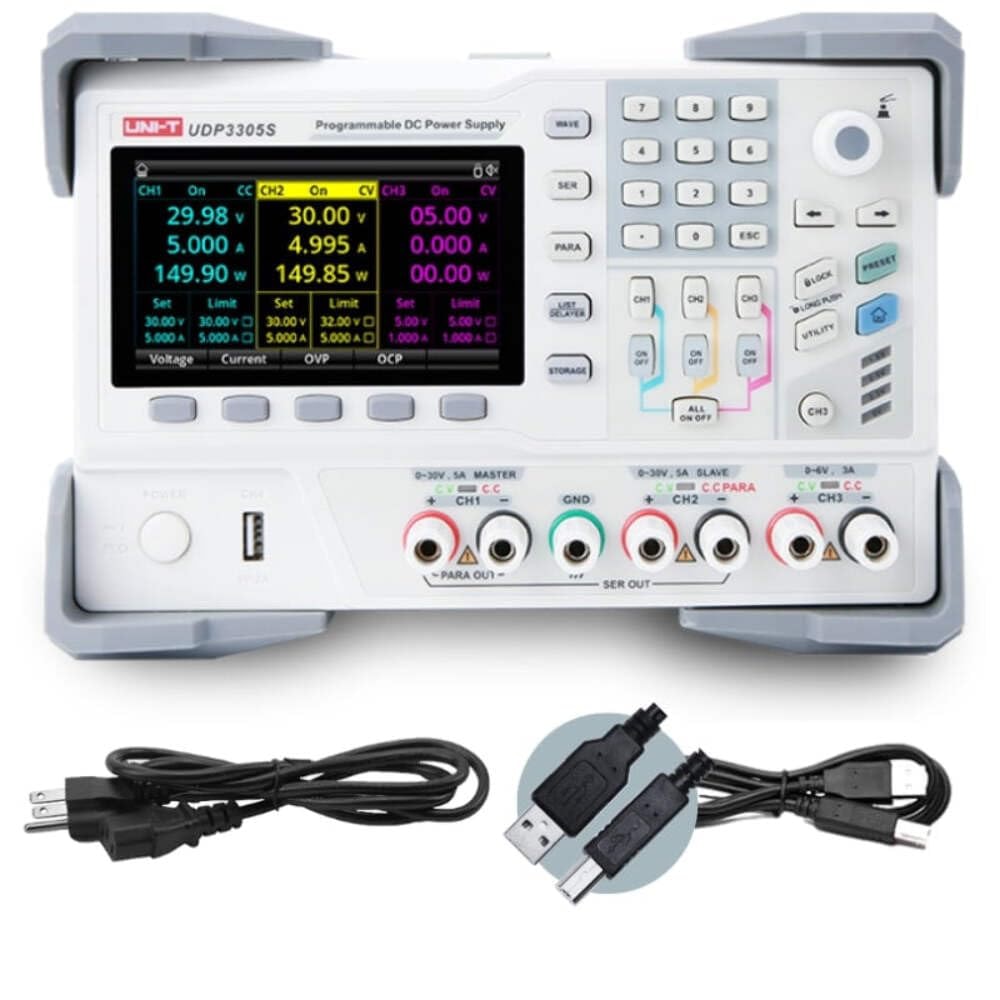 UNI-T UDP3305S Programmable Linear DC Laboratory Power Supply, 4 ...