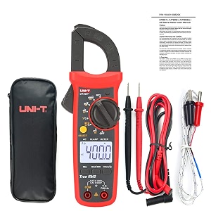 uni-t ut202 portable multimeter automatic range true rms clamp meter with lcd display