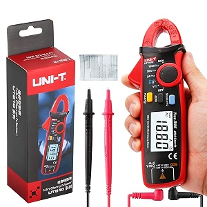 uni-t ut210e mini digital clamp meter handheld rms acdc resistance capacitance tester
