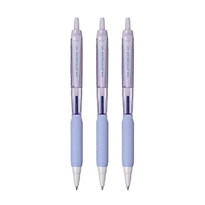 uni-ball jetstream sxn-101fl-07 roller ball pen  lavender body blue ink pack of 3