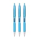 Uniball Jetstream SXN-101FL-07 Roller Ball Pen | Aqua Body, Blue Ink, Pack of 3