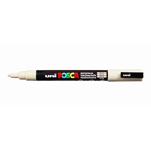 posca pc-3m marker  09-13 mm bullet shaped tip beige ink