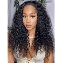 UNICE 2 in 1 Switch Water Wave Headband Wig Human Hair 26 Inch