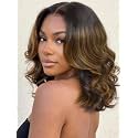 UNICE 7x5 Bye Bye Slip Body Wave Bob Human Hair Wig Balayage Highlight