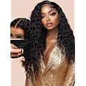 UNICE Bye Bye Slip Water Wave Human Hair Wig, 7x5 HD Lace Front Glueless Wig for Black Women with Drawstring, Pre Plucked Pre Cut Lace, Put On &amp; Go Beginner Friendly 26 inch