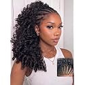 UNICE MeltLine Braided Edge Half Wig Human Hair Burmese Curly 16 Inch