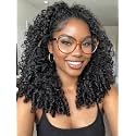 UNICE MeltLine Burmese Curly Half Wig Human Hair with Spiral Curl Ends