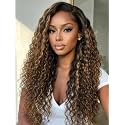 UNICE Water Wave Human Hair Wig, 7x5 Bye Bye Slip Glueless Lace Front Wig