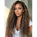UNICE Water Wave Human Hair Wig, 7x5 Bye Bye Slip Glueless Lace Front Wig