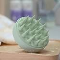 UNICHOICE Scalp Massager Shampoo Brush with Soft Silicone Bristles for Scalp Care, Shower Hair Scalp Scrubber for Dandruff Removal and Hair Growth, Wet &amp; Dry for Men, Women and Kids (GREEN DOTT)