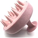UNICHOICE Scalp Massager Shampoo Brush with Soft Silicone Bristles for Scalp Care, Shower Hair Scalp Scrubber for Dandruff Removal and Hair Growth, Wet &amp; Dry for Men, Women and Kids (PINK DOTT)