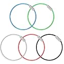 Uniclife 4 Inch Wire Keychain Cable Heavy Duty Stainless Steel Key Ring