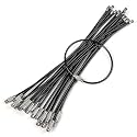 Uniclife 4 Inch Wire Keychain Cable Heavy Duty Stainless Steel Key Ring