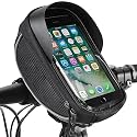 UNICOLD Waterproof Bicycle Storage Bags Reflective Phone Mount Top Tube Bag Bike Phone Case Holder Accessories Cycling Pouch Compatible with iPhone 15,14, 13, 12, Samsung Galaxy Ultra phones Fit 6.5”