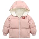 UNICOMIDEA Baby Hooded Puffer Jacket,Fleece Lined Winter Coat 12M-5T