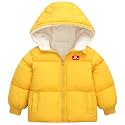 UNICOMIDEA Baby Hooded Puffer Jacket,Fleece Lined Winter Coat 12M-5T
