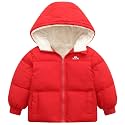 UNICOMIDEA Baby Hooded Puffer Jacket,Fleece Lined Winter Coat 12M-5T