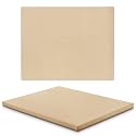 Unicook 15 x 12 Inch Rectangular Pizza Stone for Oven and Grill, 6.8 Lbs