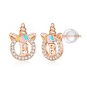 Unicorn Earrings Gifts for Girls - 925 Sterling Silver Stud Earrings