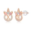 Unicorn Earrings Gifts for Girls - 925 Sterling Silver Stud Earrings