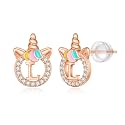 Unicorn Earrings Gifts for Girls - 925 Sterling Silver Stud Earrings
