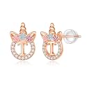Unicorn Earrings Gifts for Girls - 925 Sterling Silver Stud Earrings