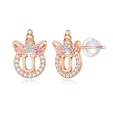 Unicorn Earrings Gifts for Girls - 925 Sterling Silver Stud Earrings