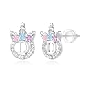 Unicorn Earrings Gifts for Girls - 925 Sterling Silver Stud Earrings