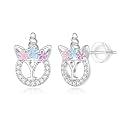 Unicorn Earrings Gifts for Girls - 925 Sterling Silver Stud Earrings