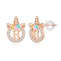 Unicorn Earrings Gifts for Girls - 925 Sterling Silver Stud Earrings