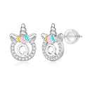 Unicorn Earrings Gifts for Girls - 925 Sterling Silver Stud Earrings