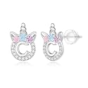 Unicorn Earrings Gifts for Girls - 925 Sterling Silver Stud Earrings