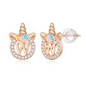 Unicorn Earrings Gifts for Girls - 925 Sterling Silver Stud Earrings
