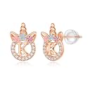 Unicorn Earrings Gifts for Girls - 925 Sterling Silver Stud Earrings