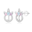 Unicorn Earrings Gifts for Girls - 925 Sterling Silver Stud Earrings