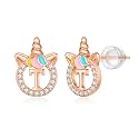 Unicorn Earrings Gifts for Girls - 925 Sterling Silver Stud Earrings