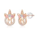 Unicorn Earrings Gifts for Girls - 925 Sterling Silver Stud Earrings