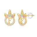 Unicorn Earrings Gifts for Girls - 925 Sterling Silver Stud Earrings