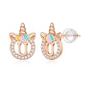 Unicorn Earrings Gifts for Girls - 925 Sterling Silver Stud Earrings