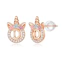 Unicorn Earrings Gifts for Girls - 925 Sterling Silver Stud Earrings