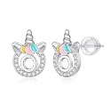 Unicorn Earrings Gifts for Girls - 925 Sterling Silver Stud Earrings