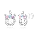Unicorn Earrings Gifts for Girls - 925 Sterling Silver Stud Earrings