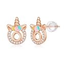 Unicorn Earrings Gifts for Girls - 925 Sterling Silver Stud Earrings